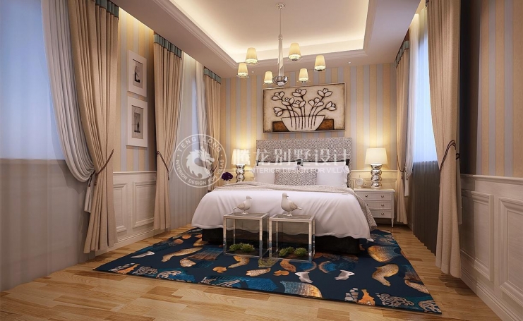 南郊别墅欧式风格别墅装修效果图-8