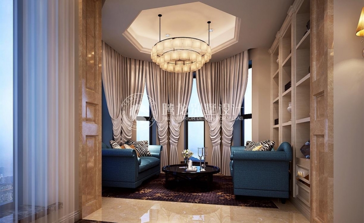 南郊别墅欧式风格别墅装修效果图-10