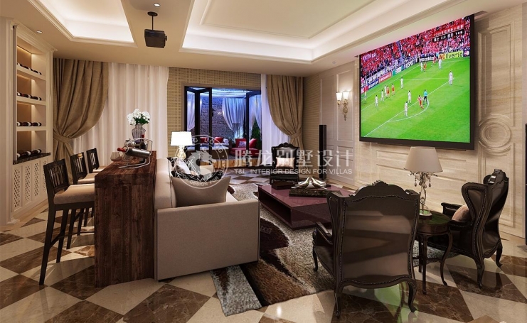 南郊别墅欧式风格别墅装修效果图-11