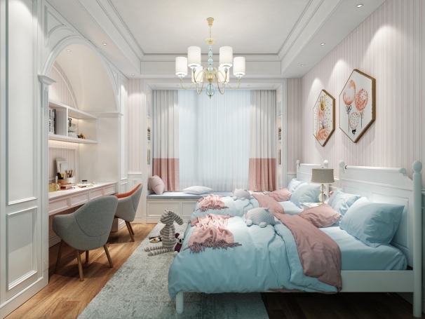 同济晶萃混搭风格别墅装修效果图-6