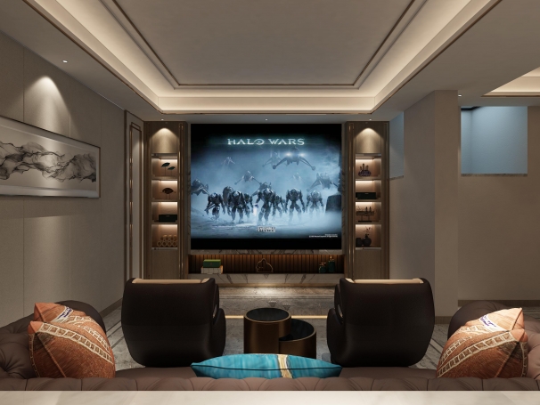 同济晶萃新中式风格别墅装修效果图-3