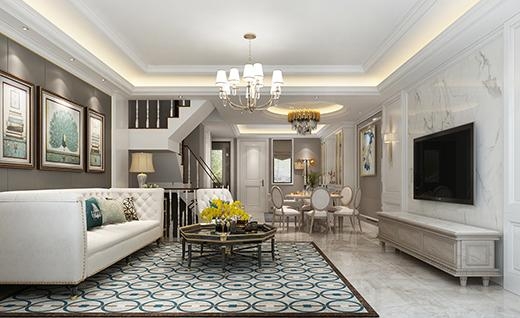 金地都会艺境欧式风格别墅装修效果图