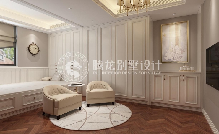 金地都会艺境欧式风格别墅装修效果图-4