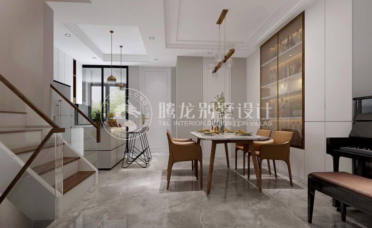 金地都会艺境现代简约别墅装修效果图-1