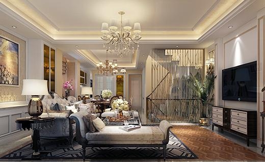 金地都会艺境欧式风格别墅装修效果图