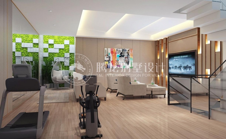 金地都会艺境现代简约别墅装修效果图-1