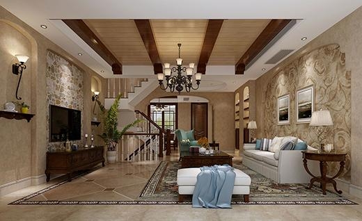 金地都会艺境欧式风格别墅装修效果图