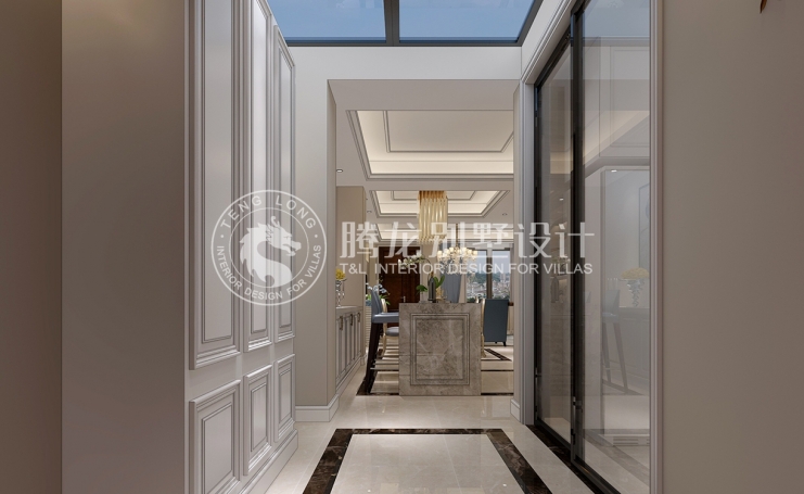 金地都会艺境现代简约别墅装修效果图-1