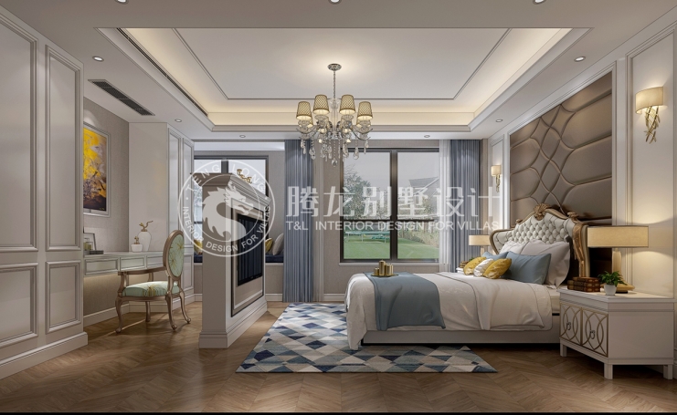 金地都会艺境现代简约别墅装修效果图-2