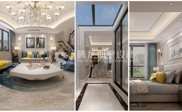 金地都会艺境现代简约别墅装修效果图-3