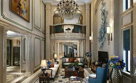 御翠园美式风格别墅装修效果图