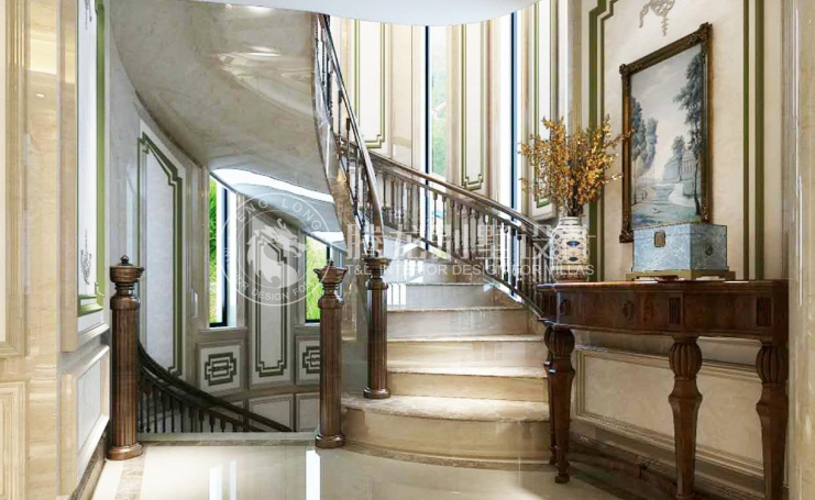 御翠园美式风格别墅装修效果图-1