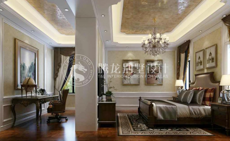 御翠园美式风格别墅装修效果图-2