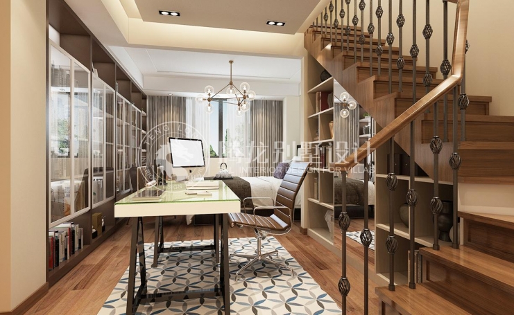 新弘国际城别墅欧式风格别墅装修效果图-1