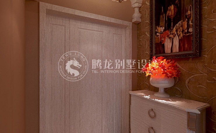 佘山银湖别墅美式风格别墅装修效果图-3