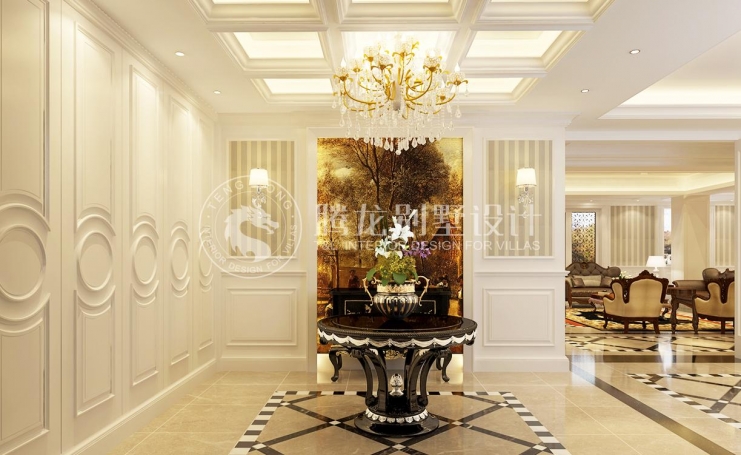 虹山半岛现代简约别墅装修效果图-6