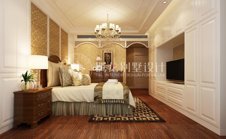 春江美庐别墅欧式风格别墅装修效果图-3