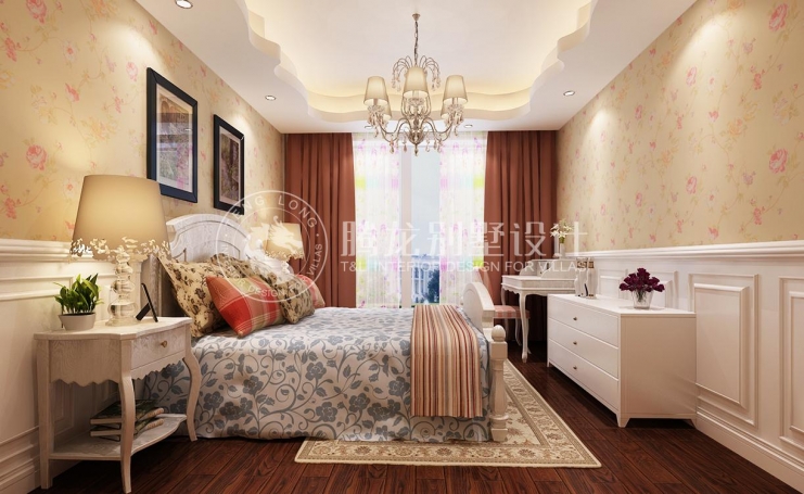 春江美庐别墅欧式风格别墅装修效果图-6