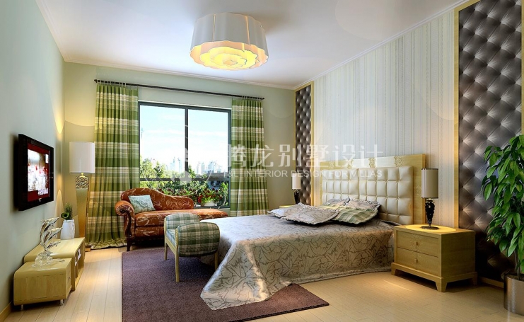 泊仕郡现代简约别墅装修效果图-4