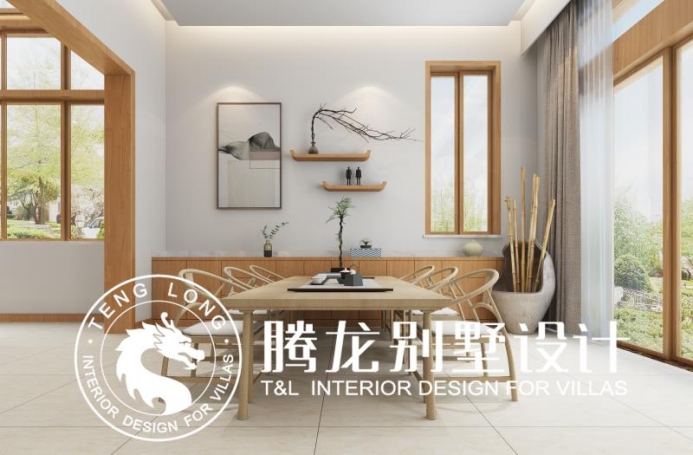 金地格林春晓现代简约别墅装修效果图-3