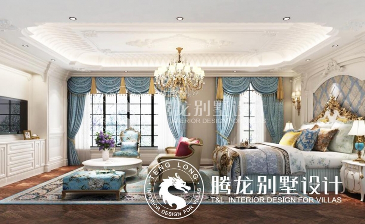 金大元欧式风格别墅装修效果图-1