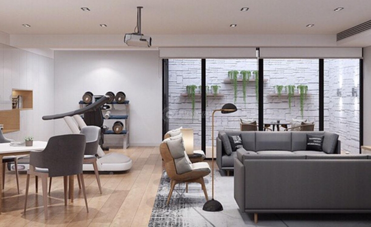 佘山玺樾现代简约别墅装修效果图-5