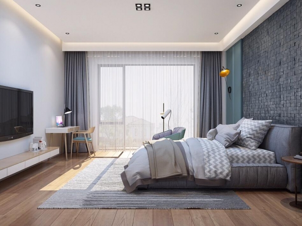 佘山玺樾现代简约别墅装修效果图-6
