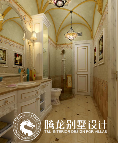 传说九九会所法式风格别墅装修效果图-7