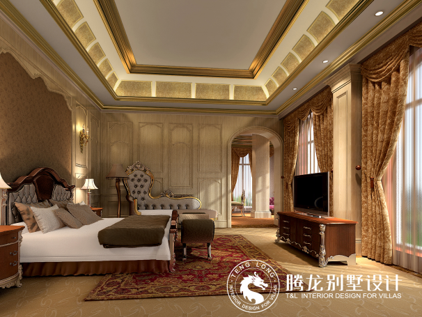 新疆南山庄园会所混搭风格别墅装修效果图-4