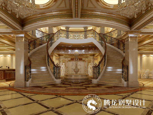 新疆南山庄园会所混搭风格别墅装修效果图-5