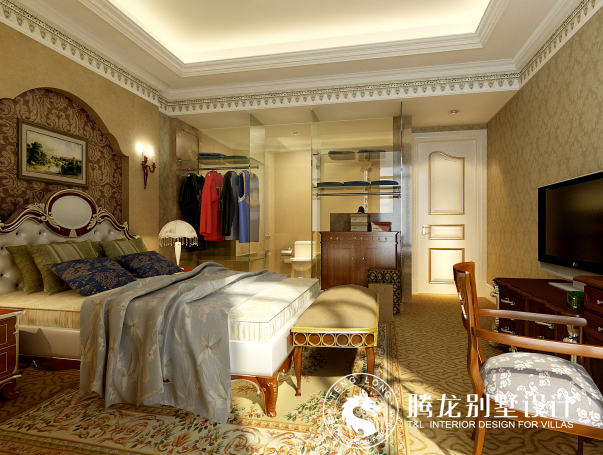 新疆南山庄园会所混搭风格别墅装修效果图-7