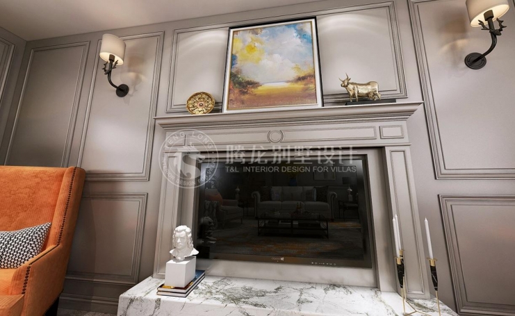 碧云壹零现代简约别墅装修效果图-3