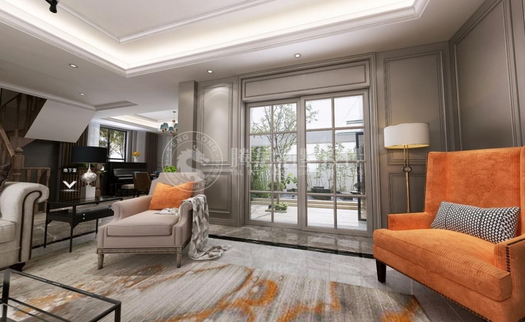 碧云壹零现代简约别墅装修效果图-4