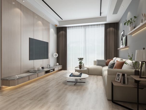 保利首创颂现代简约别墅装修效果图-2