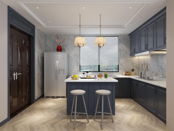 同济晶萃美式风格别墅装修效果图-2