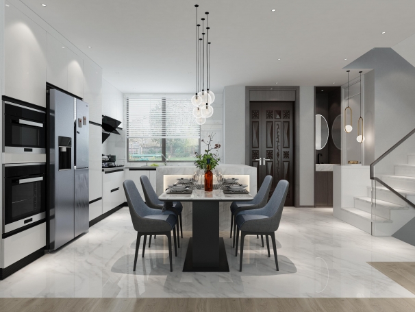 同济晶萃现代简约别墅装修效果图-1