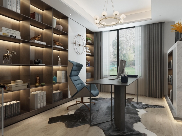 同济晶萃现代简约别墅装修效果图-5