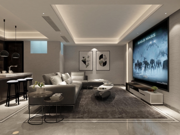 同济晶萃现代简约别墅装修效果图-2