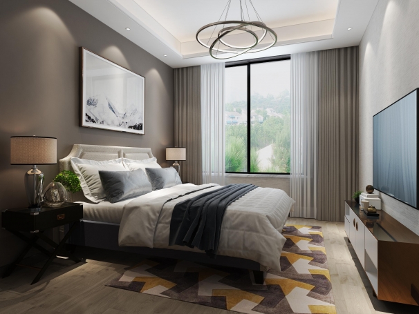 同济晶萃现代简约别墅装修效果图-7