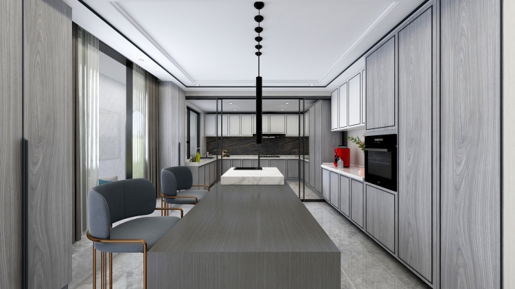 九州大唐现代简约别墅装修效果图-8