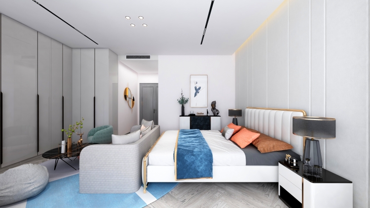 九州大唐现代简约别墅装修效果图-7