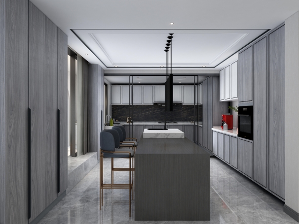 九州大唐现代简约别墅装修效果图-9