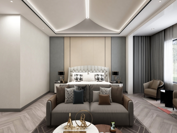 九州大唐现代简约别墅装修效果图-5