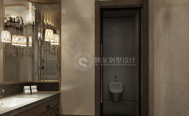 九间堂新中式风格别墅装修效果图-2