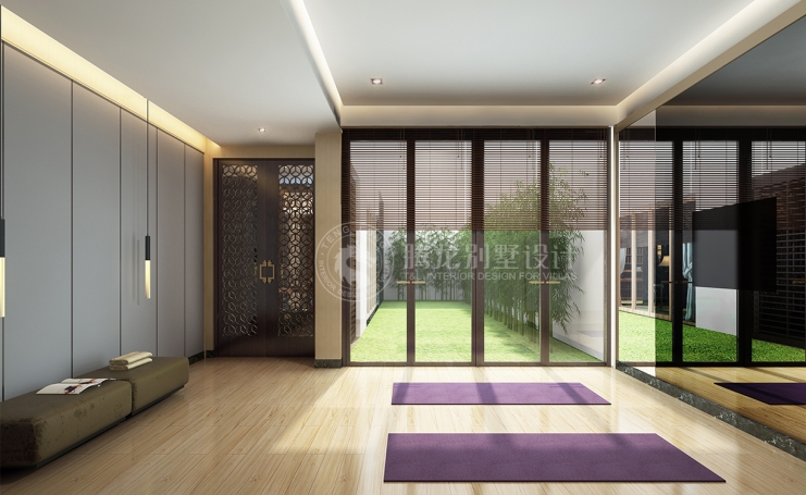 九间堂新中式风格别墅装修效果图-4