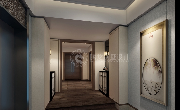 九间堂新中式风格别墅装修效果图-8