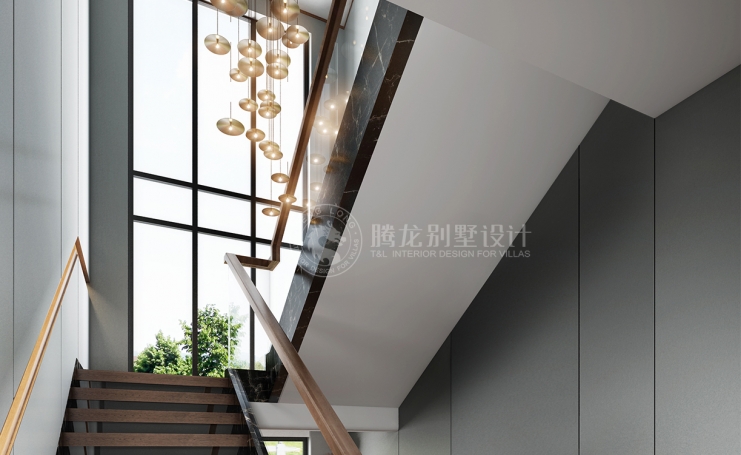 九间堂新中式风格别墅装修效果图-11