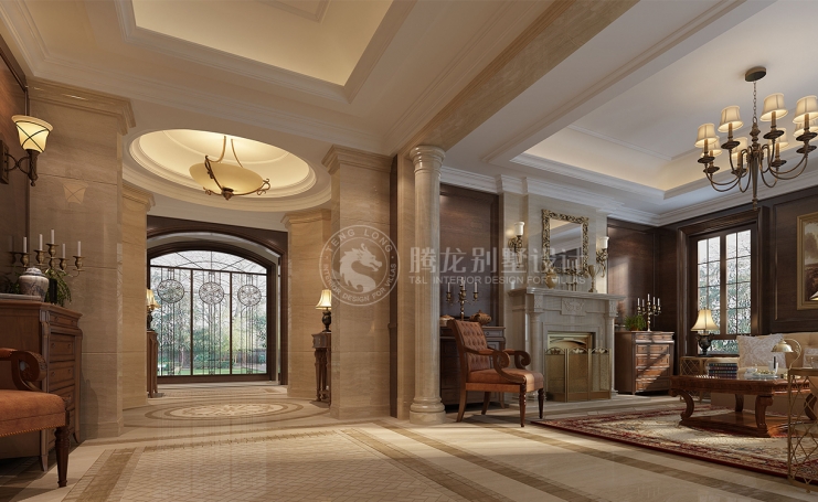 圣保别墅美式风格别墅装修效果图-1