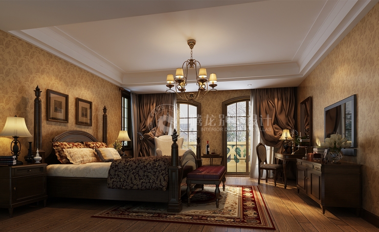 圣保别墅美式风格别墅装修效果图-3