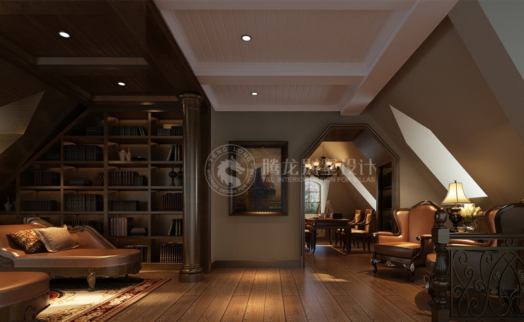 圣保别墅美式风格别墅装修效果图-5